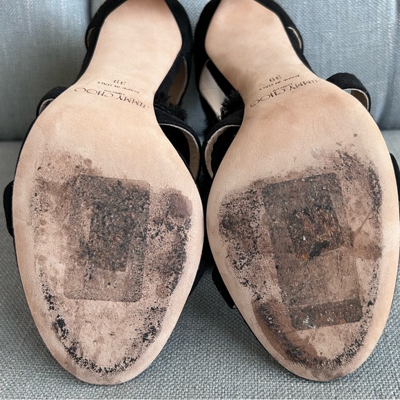 Jimmy Choo Kiki Sandals in Satin and Suede Mix, size 8.5 - Picture 16 of 16